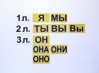 Набор магнитных карточек "Личные местоимения" (фон жёлтый) - fgospostavki.ru - Киров
