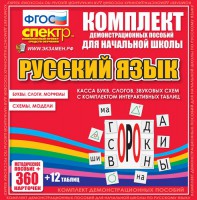 Динамические раздаточные пособия. Русский язык (комплект демонстрационных материалов). Касса букв, слогов, звуковых схем с набором интерактивных таблиц. - fgospostavki.ru - Киров