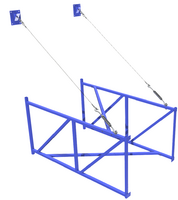 Ферма баскетбольная вынос 2 метра для щита из оргстекла 1,8х.1,05 метра - fgospostavki.ru - Киров