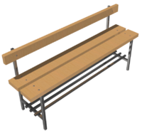 Скамья для раздевалок со спинкой (1,5 метра) - fgospostavki.ru - Киров