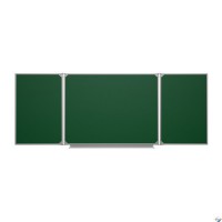 Доска аудиторная трехэлементная магнитная зеленая полимерная (3400*1000) - fgospostavki.ru - Киров