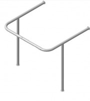 Поручень для раковины, опорой к стене (750 x 550 x 750 миллиметров) - fgospostavki.ru - Киров