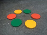 Диски цветные амортизационные деревянные (комплект 6 штук) - fgospostavki.ru - Киров