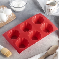 Форма для выпечки силиконовая 6 ячеек - fgospostavki.ru - Киров