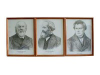 Портреты выдающихся физиков (деревянная рамка, под стеклом) - fgospostavki.ru - Киров