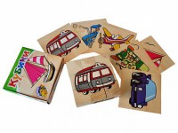 Набор кубиков "Сложи рисунок: транспорт" - fgospostavki.ru - Киров