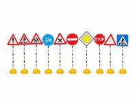 Комплект стоек с дорожными знаками № 1 - fgospostavki.ru - Киров