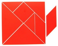 Магнитная головоломка "Танграм" (красный) - fgospostavki.ru - Киров