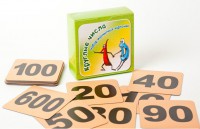 Набор магнитных карточек "Круглые числа" (фон оранжевый) - fgospostavki.ru - Киров