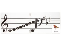 Настольное мягкое магнитно-маркерное поле с нотным станом - fgospostavki.ru - Киров