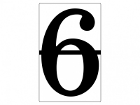 Набор магнитных карточек "Произвольный размер "6" (3 штуки) - fgospostavki.ru - Киров