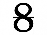 Набор магнитных карточек "Произвольный размер "8" (3 штуки) - fgospostavki.ru - Киров