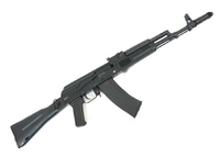 Массогабаритный лазерный макет автомат Калашникова АК-74 со встроенным лазерным модулем и аккумуляторной батареей - fgospostavki.ru - Киров