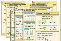 Комплект таблиц по всему курсу "Алгебра и начала анализа" (50 таблиц, А1, полноцветные, ламинированные) - fgospostavki.ru - Киров