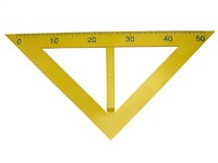 Угольник классный пластмассовый (45 и 45 градусов) - fgospostavki.ru - Киров