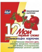 Тематические карточки "Мои первые слова" (красный цвет) - fgospostavki.ru - Киров