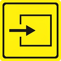 Тактильный знак (вход в помещение) 100х100 - fgospostavki.ru - Киров