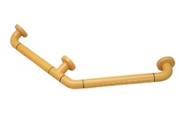 Поручень угловой трехопорный с антибактериальным покрытием (желтый) - fgospostavki.ru - Киров