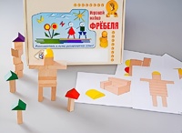 Игровой набор Фребеля "Конструктор деревянный без соединений-3" (Серия "Эксперимент") - fgospostavki.ru - Киров
