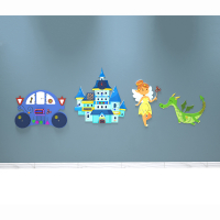 Комплект бизибордов «В сказочном королевстве» 4 в 1 - fgospostavki.ru - Киров