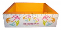Сухой бассейн "Вообразилия" квадратный с шелкографией - fgospostavki.ru - Киров