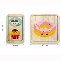 Набор стеновых панелей «Милая еда - Завтрак» - fgospostavki.ru - Киров