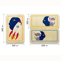 Набор стеновых панелей «Мы в Космосе - Белка и Стрелка» - fgospostavki.ru - Киров