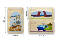 Набор стеновых панелей «Памятные места России - Ялта, Санкт-Петербург, Иркутск» - fgospostavki.ru - Киров