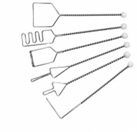 Постановочные зонды на витых ручках (с кочергой), шесть шариков. Комплект из 6 зондов - fgospostavki.ru - Киров