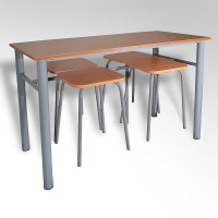 Обеденная группа четырехместная с табуретами - fgospostavki.ru - Киров