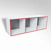 Открытая настенная полка-3-х секционная ТР3 ЛДСП  - fgospostavki.ru - Киров