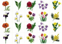 Комплект карточек "Запоминай, играй, считай" - Цветы - fgospostavki.ru - Киров