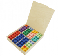 Нумирошка. Набор цветных пластиковых форм 80 шт. в коробке по методике Нумикон - fgospostavki.ru - Киров