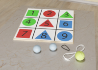 Мишень напольная цветная с цифрами - fgospostavki.ru - Киров