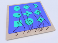 Развивающая панель с геометрическими фигурами - fgospostavki.ru - Киров