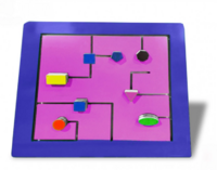 Тактильно-развивающая панель с геометрическими фигурами - fgospostavki.ru - Киров