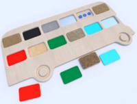 Тактильные разноцветные дощечки «Автобус» - fgospostavki.ru - Киров