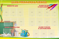 Стенд "Наша школьная жизнь" - fgospostavki.ru - Киров