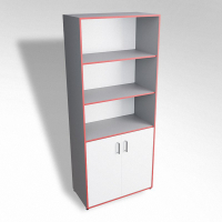 Шкаф широкий открытый с закрытой тумбой ТР2 ЛДСП - fgospostavki.ru - Киров