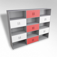 Шкаф встраиваемый закрытый с открытой полкой многосекционный ТР9 ЛДСП  - fgospostavki.ru - Киров