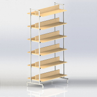 СТЕЛЛАЖ 2-СТОРОННИЙ НА МЕТАЛЛОКАРКАСЕ - fgospostavki.ru - Киров