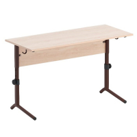 Стол ученический двухместный  регулируемый на плоскоовальной трубе - fgospostavki.ru - Киров