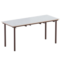 Стол обеденный 6-местный под табуретки на круглой трубе - fgospostavki.ru - Киров