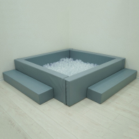 Сухой бассейн с шариками и RGB-подсветкой 190х190 см - fgospostavki.ru - Киров