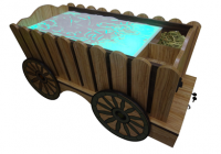 Стилизованный световой стол "Телега" - fgospostavki.ru - Киров