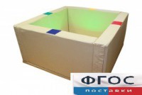 Сухой бассейн интерактивный с кнопками-переключателями (217х217х66 сантиметров) - fgospostavki.ru - Киров