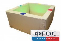 Сухой бассейн интерактивный с кнопками-переключателями (150х150х66 сантиметров) - fgospostavki.ru - Киров