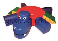 Сухой бассейн "Весёлый бегемот" с приставными элементам - fgospostavki.ru - Киров