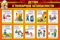 Стенд "Детям о пожарной безопасности" - fgospostavki.ru - Киров