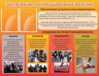 Стенд "Экстремизм-антисоциальное явление" - fgospostavki.ru - Киров